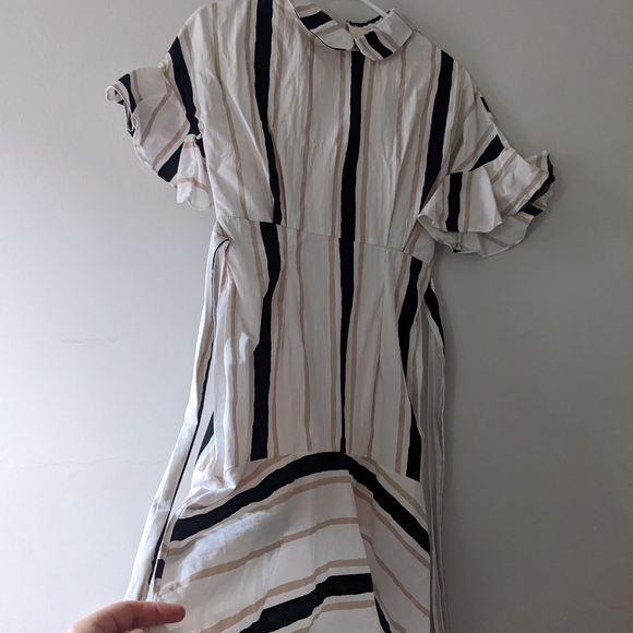 ✨ Fit and flare vertical stripe dress - Picture 3 of 7